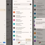 Giao diện tính năng quản lý đăng ký bản tin mới trong ứng dụng Gmail, hiển thị danh sách các email và tùy chọn hủy nhận.