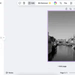 Giao diện tính năng Tô Màu (Colorize) trong ứng dụng Canva cho phép phục hồi ảnh đen trắng