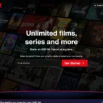 Giao diện trang chủ Netflix với các đề xuất phim và chương trình truyền hình