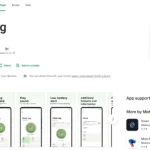 Giao diện trang ứng dụng Moto Tag trên Google Play Store hiển thị thông tin và tùy chọn cài đặt