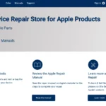 Giao diện trang web Self-Service Repair của Apple cung cấp linh kiện và hướng dẫn sửa chữa iPad