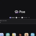 Giao diện trò chuyện của Poe by Quora cho phép truy cập nhiều mô hình AI.
