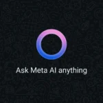 Giao diện trò chuyện Meta AI trống và nút AI mới trên WhatsApp