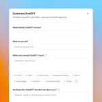 Giao diện tùy chỉnh 'Custom Instructions' của ChatGPT trên trình duyệt web