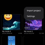 Giao diện tùy chọn Samsung Studio trên điện thoại Samsung Galaxy