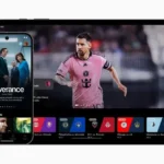 Giao diện ứng dụng Apple TV và Apple TV+ trên điện thoại Android.