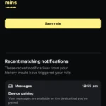 Giao diện ứng dụng BuzzKill cho phép người dùng tạo quy tắc quản lý thông báo Android dựa trên điều kiện và hành động.