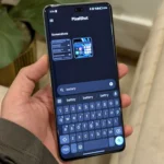 Giao diện ứng dụng PixelShot tìm kiếm ảnh chụp màn hình chứa thông tin về pin