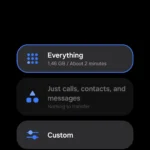 Giao diện ứng dụng Smart Switch trên Samsung Galaxy cho phép chọn Thư mục Bảo mật để sao lưu dữ liệu cá nhân.