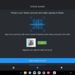 Giao diện ứng dụng Steam Mobile khi thiết lập Steam Guard Mobile Authenticator