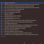 Giao diện ứng dụng Things 3 hiển thị dữ liệu lịch sử công việc