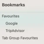 Giao diện và cách quản lý dấu trang (bookmarks) trong trình duyệt Safari