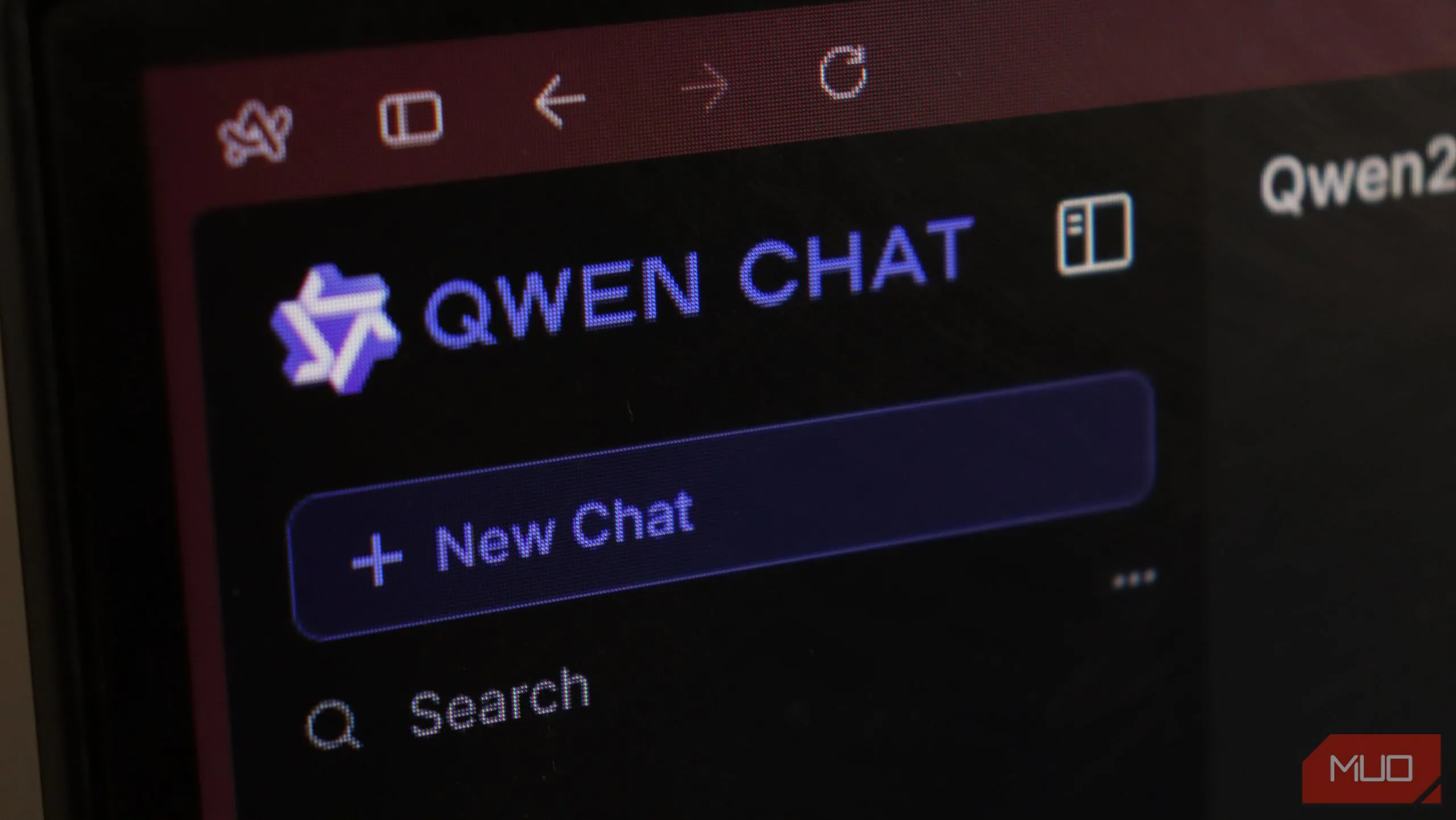 Giao diện website của mô hình chatbot Qwen AI từ Alibaba