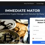 Giao diện website lừa đảo Nomani AI mạo danh Immediate Mator dụ dỗ nhà đầu tư