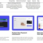 Giao diện website Privacy.com giới thiệu lợi ích của thẻ ảo dùng một lần để tăng cường bảo mật.