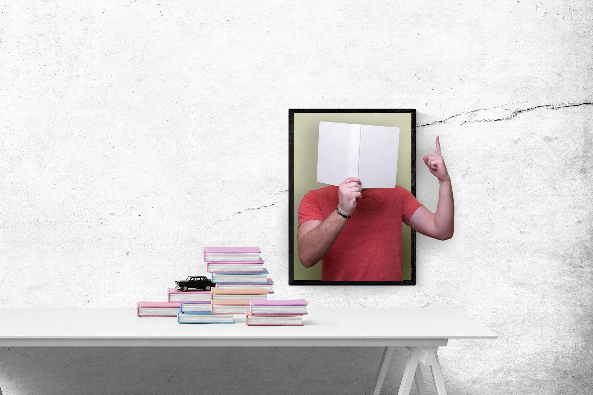 Hình ảnh minh họa hiệu ứng 3D pop-out đã hoàn thiện trong Photoshop với chủ thể nổi bật khỏi khung.