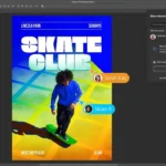 Hình ảnh minh họa tính năng chỉnh sửa đồng thời Live Co-Editing trong Adobe Photoshop