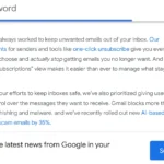 Hình ảnh minh họa tính năng quản lý đăng ký email của Gmail trên trang tin tức Google The Keyword