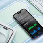 Hình ảnh một chiếc iPhone hiển thị màn hình cài đặt sử dụng pin, minh họa việc quản lý pin và hiệu năng sau cập nhật phần mềm.