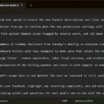 Hình ảnh một danh sách các nhiệm vụ chưa được sắp xếp trên giấy ghi chú, thể hiện quá trình liệt kê công việc ban đầu.