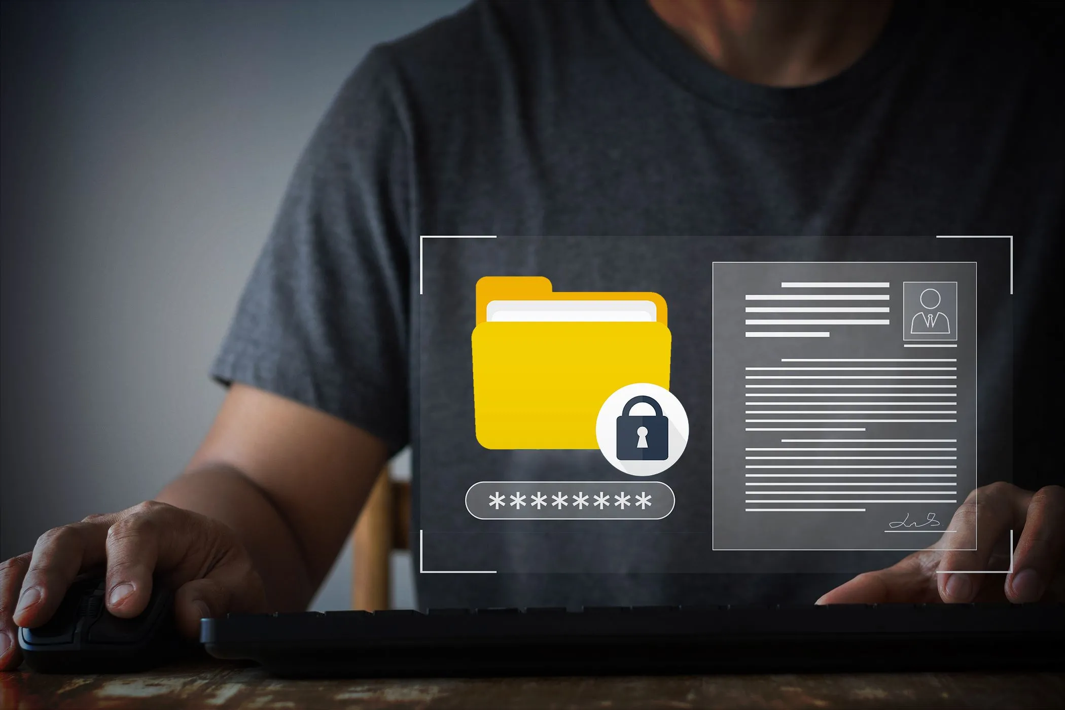 Hình ảnh tượng trưng về bảo mật dữ liệu và mã hóa file trên Windows để chống lại các cuộc tấn công.