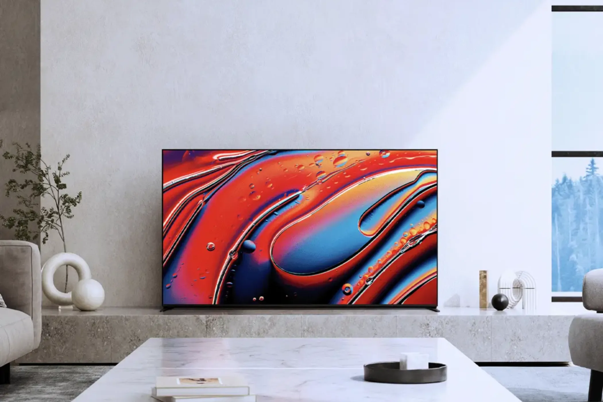 Hình ảnh TV Sony Bravia 9 85 inch QLED 4K, minh họa dòng sản phẩm TV cao cấp có hỗ trợ đa dạng các định dạng HDR