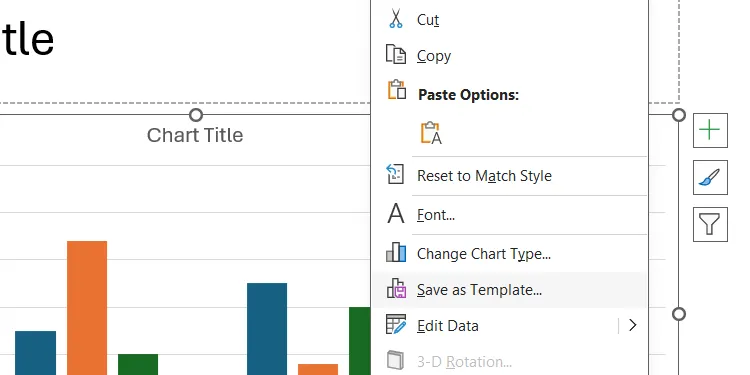 Hộp thoại "Lưu biểu đồ dưới dạng mẫu" (Save Chart Template) trong PowerPoint, cho phép người dùng đặt tên và lưu mẫu biểu đồ đã tạo.