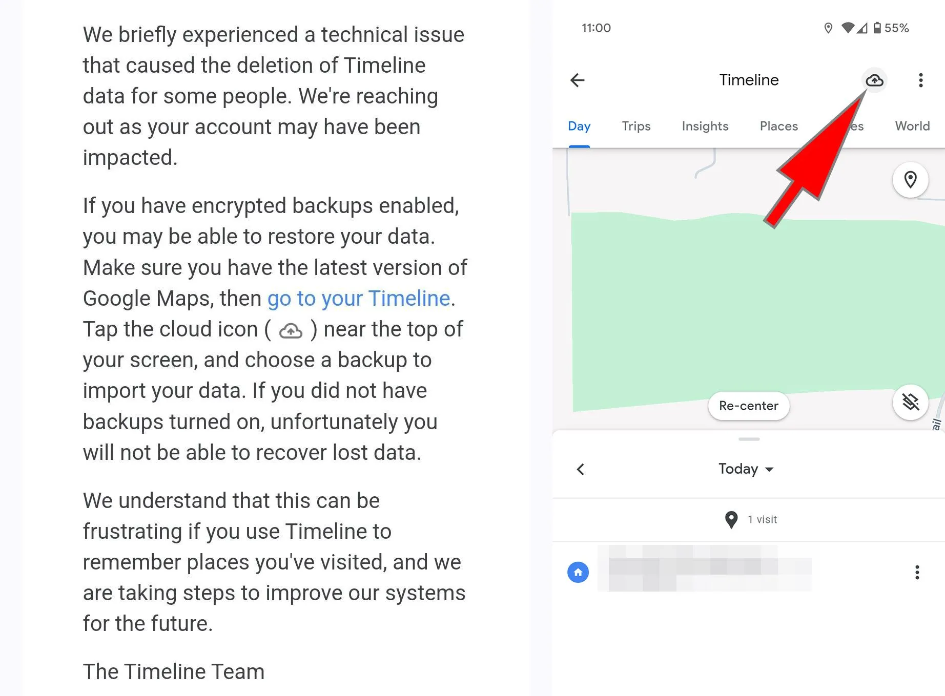 Hướng dẫn các bước khôi phục dữ liệu Timeline Google Maps bị xóa trên điện thoại