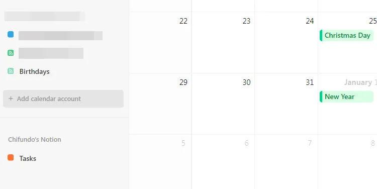 Hướng dẫn cách thêm tài khoản lịch trong Notion Calendar, mở ra khả năng đồng bộ hóa lịch trình từ các nguồn khác.