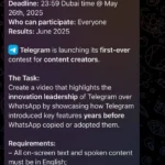 Hướng dẫn cuộc thi "Telegram đi trước WhatsApp nhiều năm" trên kênh Telegram chính thức