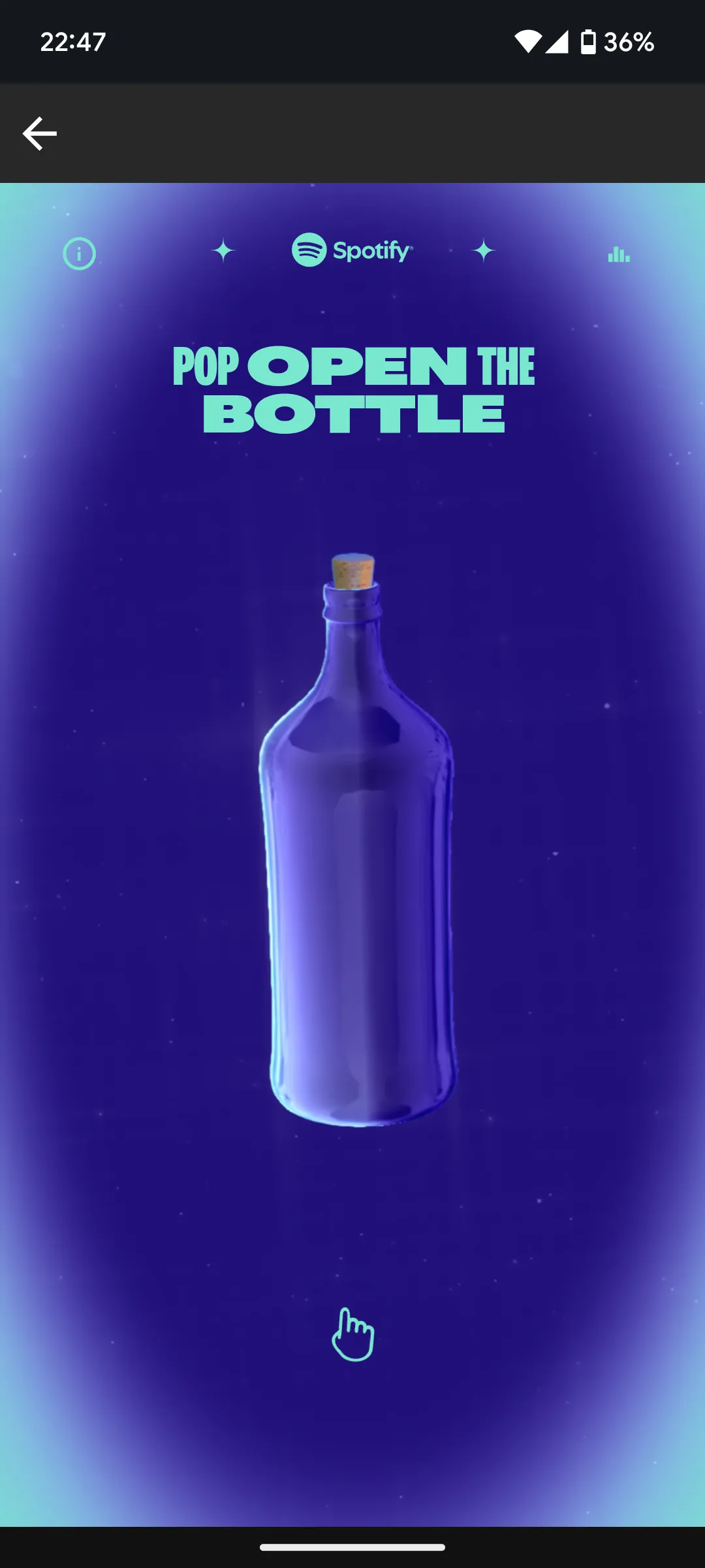 Hướng dẫn mở Playlist In a Bottle 2024 trên ứng dụng Spotify