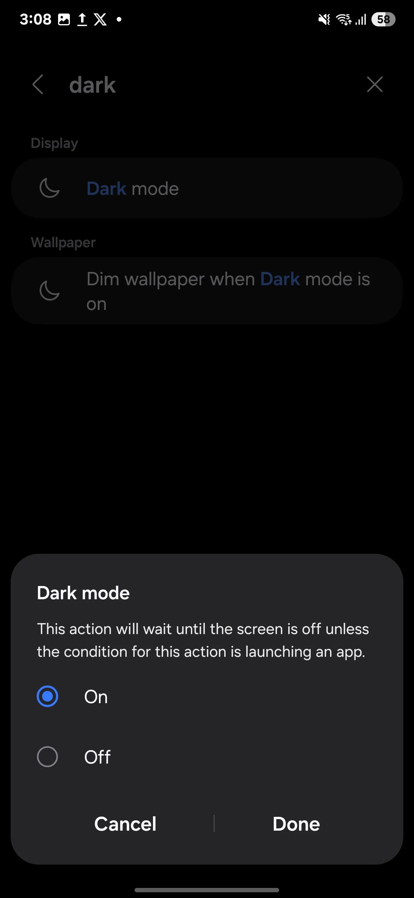 Kích hoạt chế độ tối (Dark Mode) và tấm chắn thoải mái mắt (Eye Comfort Shield) tự động trong Samsung Routines.