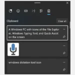 Lịch sử Clipboard Windows hiển thị các nội dung đã sao chép
