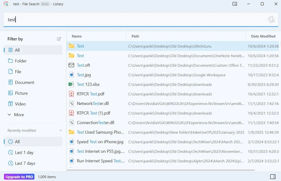 Listary - Công cụ tìm kiếm file mạnh mẽ tích hợp Spotlight Search