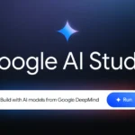 Logo chính thức của Google AI Studio, biểu tượng cho nền tảng phát triển AI của Google.