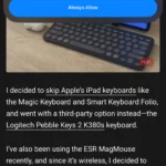 Màn hình iPhone hiển thị yêu cầu cấp quyền để phím tắt Hold That Thought lưu trữ thông tin vào ứng dụng Ghi chú.