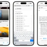 Màn hình iPhone minh họa kết quả tìm kiếm từ ChatGPT Search trong trình duyệt Safari