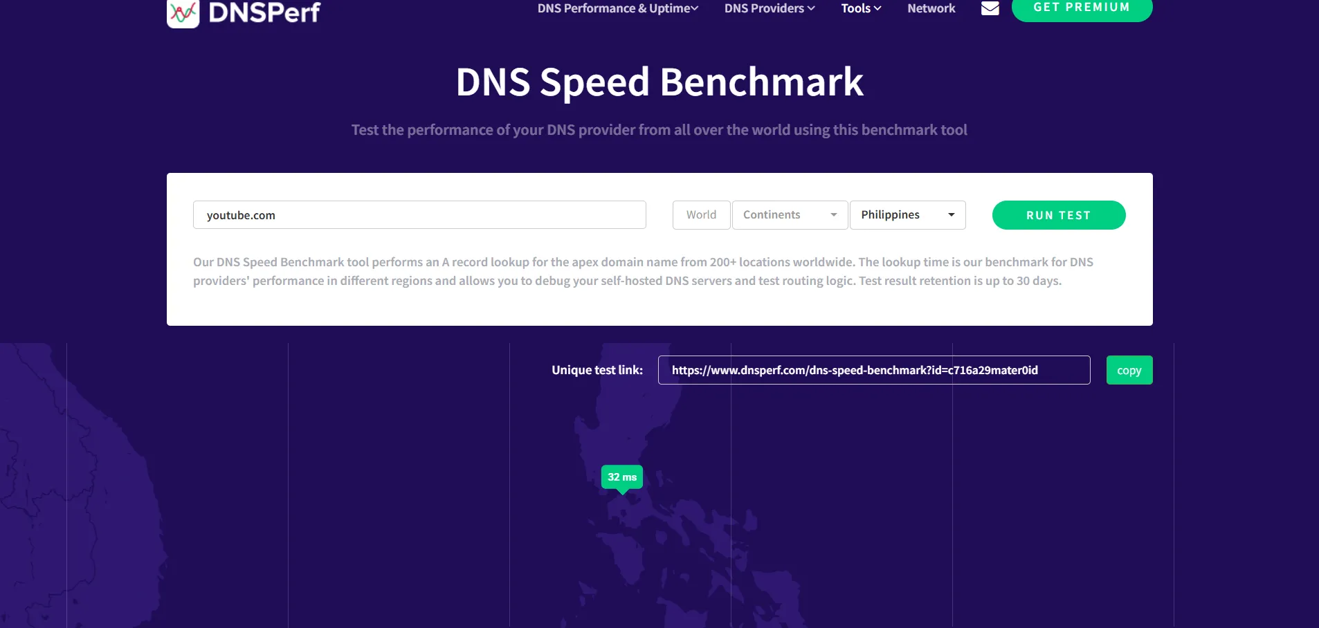 Màn hình kiểm tra tốc độ sau khi chuyển đổi sang Google DNS, cho thấy thời gian phản hồi được cải thiện đáng kể
