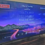 Màn hình Smart TV hiển thị ứng dụng karaoke, nơi có thể xuất hiện quảng cáo độc hại không mong muốn
