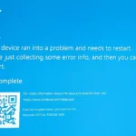 Màn hình xanh chết chóc (BSOD) trên máy tính Windows báo hiệu lỗi hệ thống