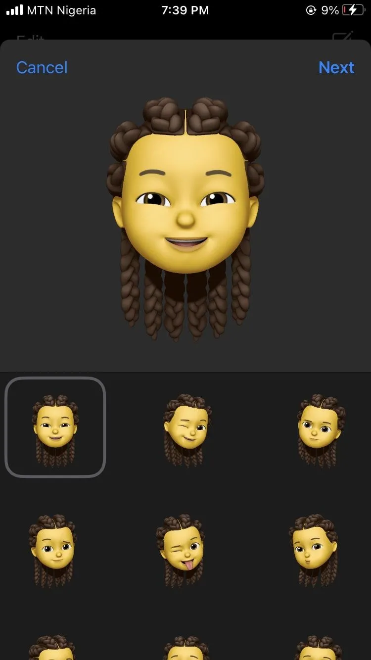Memoji trên iPhone, thể hiện giới hạn tính năng theo dõi khuôn mặt khi không có Face ID TrueDepth