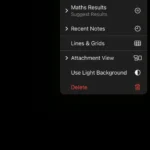 Menu ba chấm iOS 18 Ghi chú hiển thị tùy chọn "Ghi chú Gần đây"