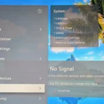 Menu cài đặt chung trên Smart TV LG, nơi kiểm tra các tùy chọn quyền riêng tư và chia sẻ dữ liệu.