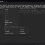 Menu ngữ cảnh của Notepad hiển thị các tính năng AI Copilot mới như Rewrite, Customized re-write và Summarize