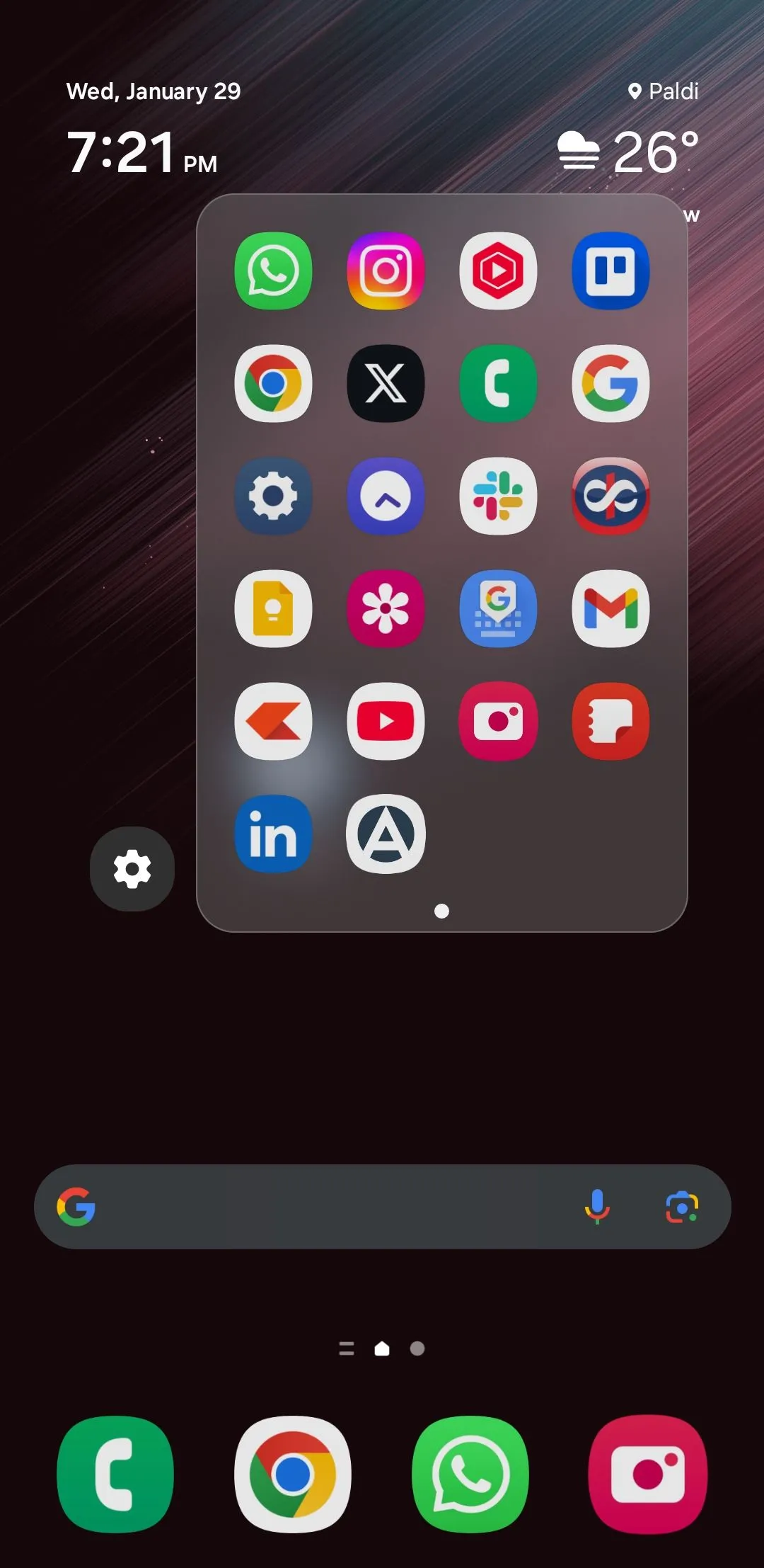 Menu ứng dụng có thể truy cập bằng cử chỉ vuốt trên điện thoại Samsung với Good Lock