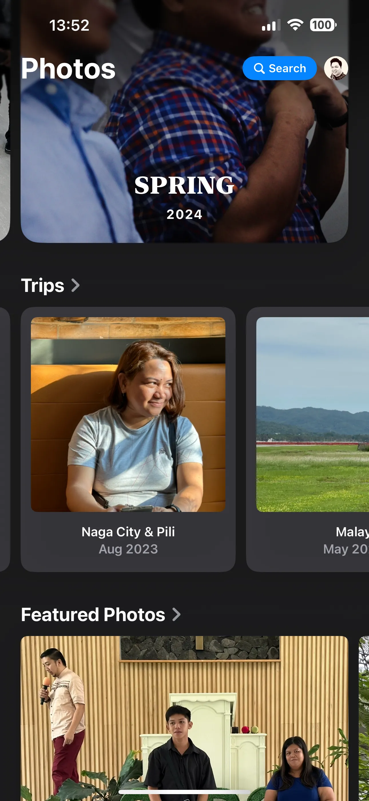 Mục Chuyến đi (Trips) tự động tổng hợp ảnh theo địa điểm trong Apple Photos