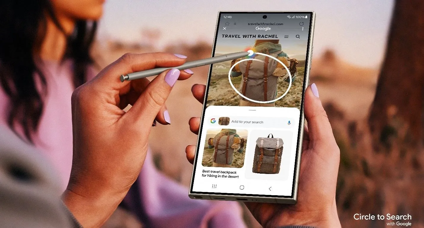 Người dùng Galaxy S24 trải nghiệm tính năng Google Circle to Search