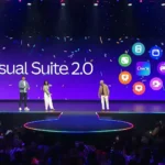 Người thuyết trình giới thiệu Visual Suite 2.0 tại sự kiện Canva Create 2025