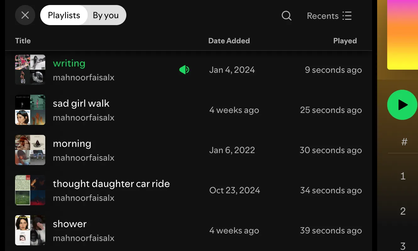 Nhiều danh sách phát Spotify được tuyển chọn cho các tâm trạng và hoạt động khác nhau
