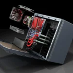 Nội thất máy tính để bàn (PC) với các linh kiện bên trong cho thấy khả năng nâng cấp module dễ dàng